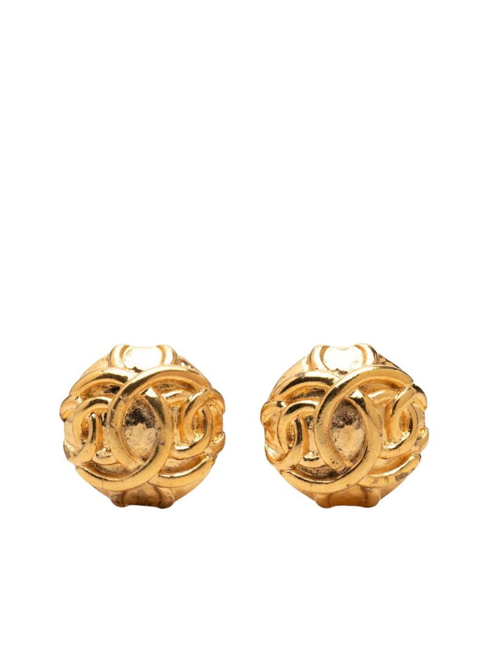 Chanel Cc Logo Clip-On Earrings Metal #377941C59B